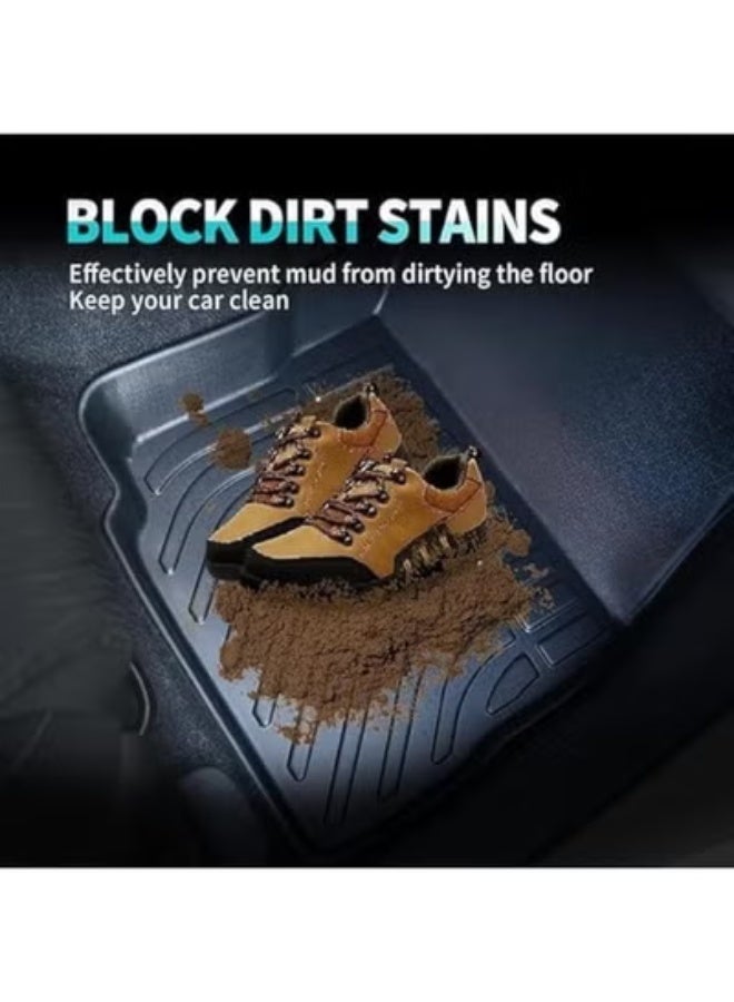 طقم دواسات أرضية سيارة TPE مخصص لشانجان CS55 Plus موديلات 2022 وما بعدها - حماية كاملة وفخامة تدوم لجميع الفصول (أسود) - Image 5